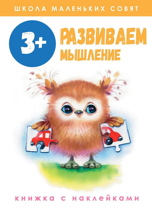 Развиваем мышление: книжка с наклейками. 3+