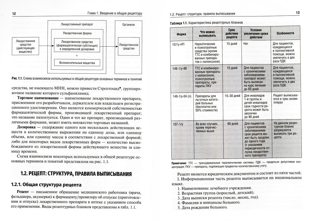 Общая рецептура с характеристикой лекарственных форм: Учебное пособие