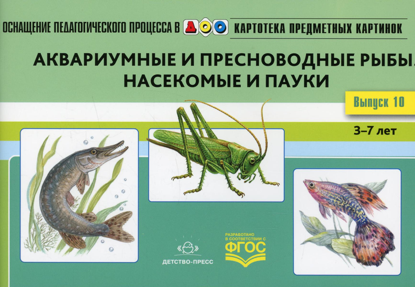 Carte pré-emballée. Oui. 10. Les poissons aquatiques et les poissons pressés. Насекомые и пауки. 3-7 lettres