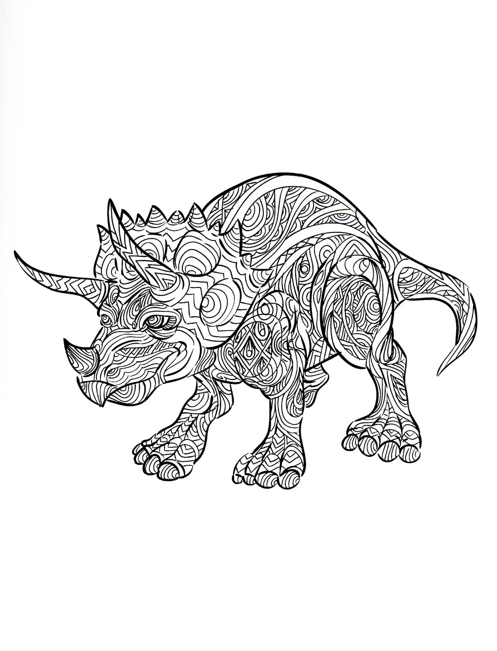 Дино. Творческая раскраска удивительных динозавров