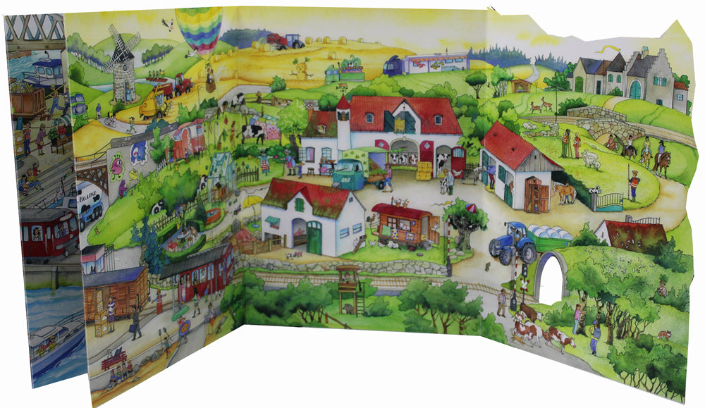 Добро пожаловать на поезд! Виммельбух с клапанами