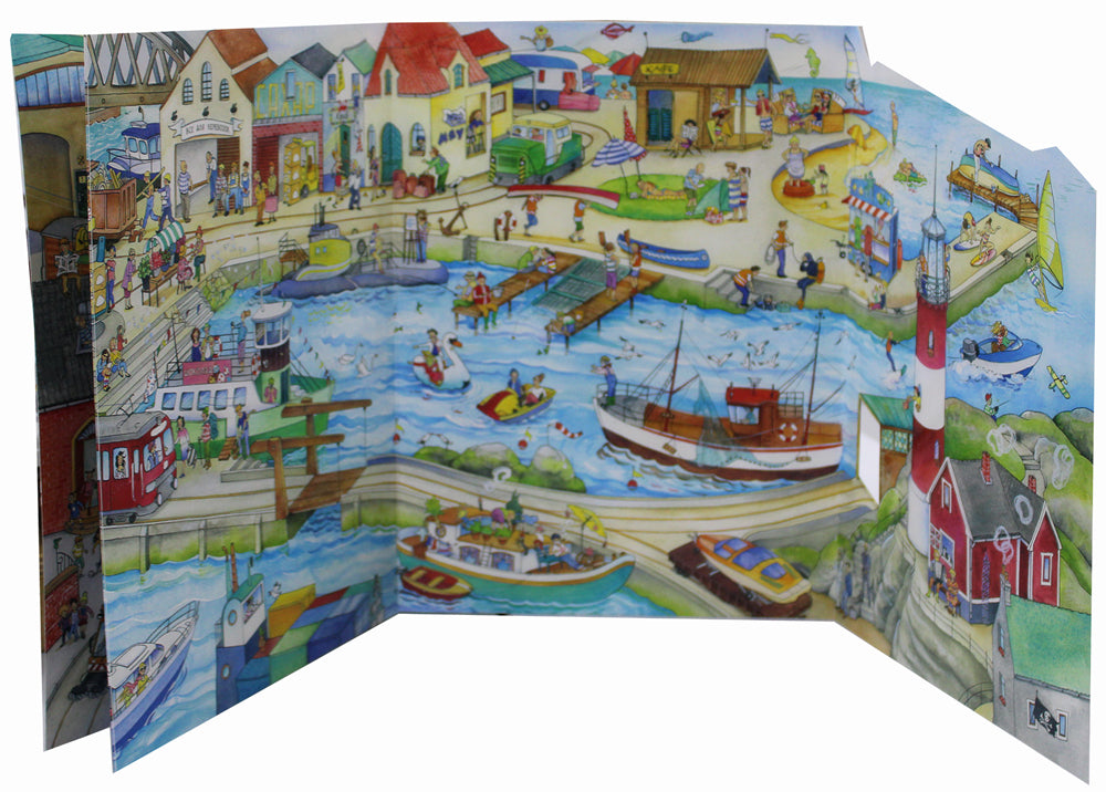 Добро пожаловать на поезд! Виммельбух с клапанами