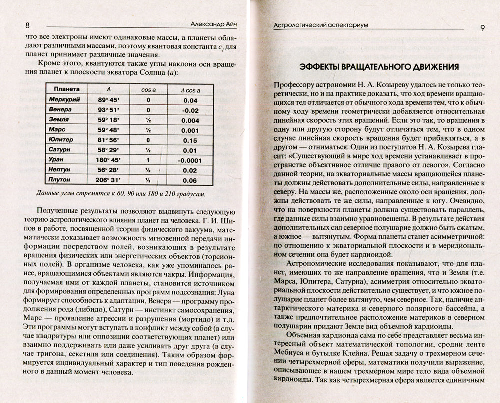 Астрологический аспектариум.  6-е изд., испр.и доп