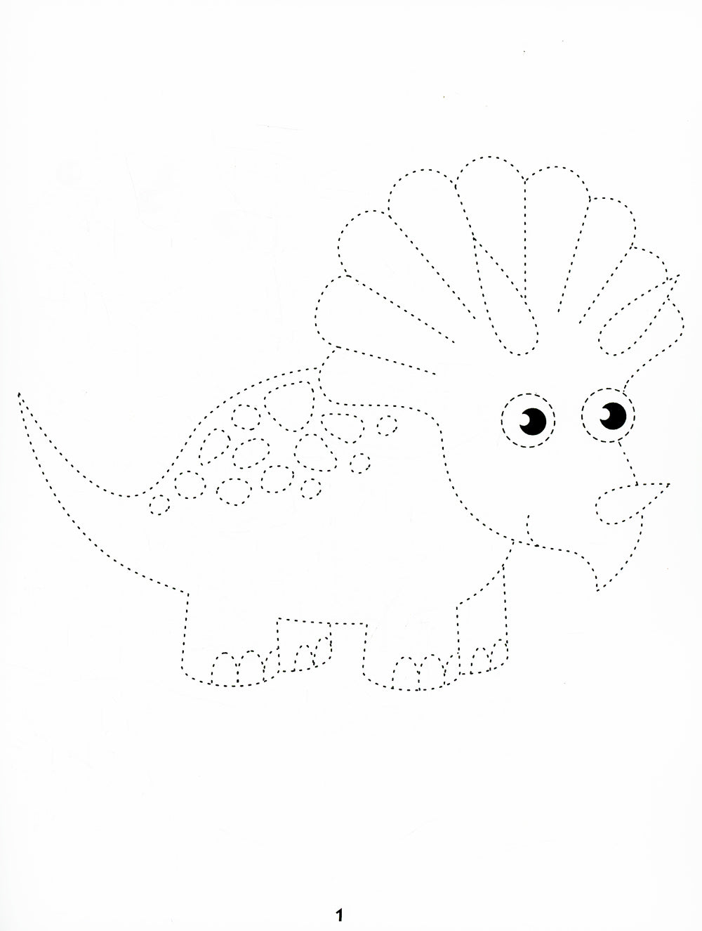 Динозавры: обведи и раскрась: книжка-раскраска