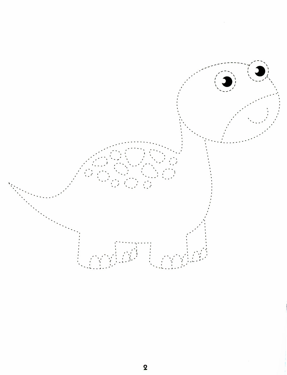 Динозавры: обведи и раскрась: книжка-раскраска