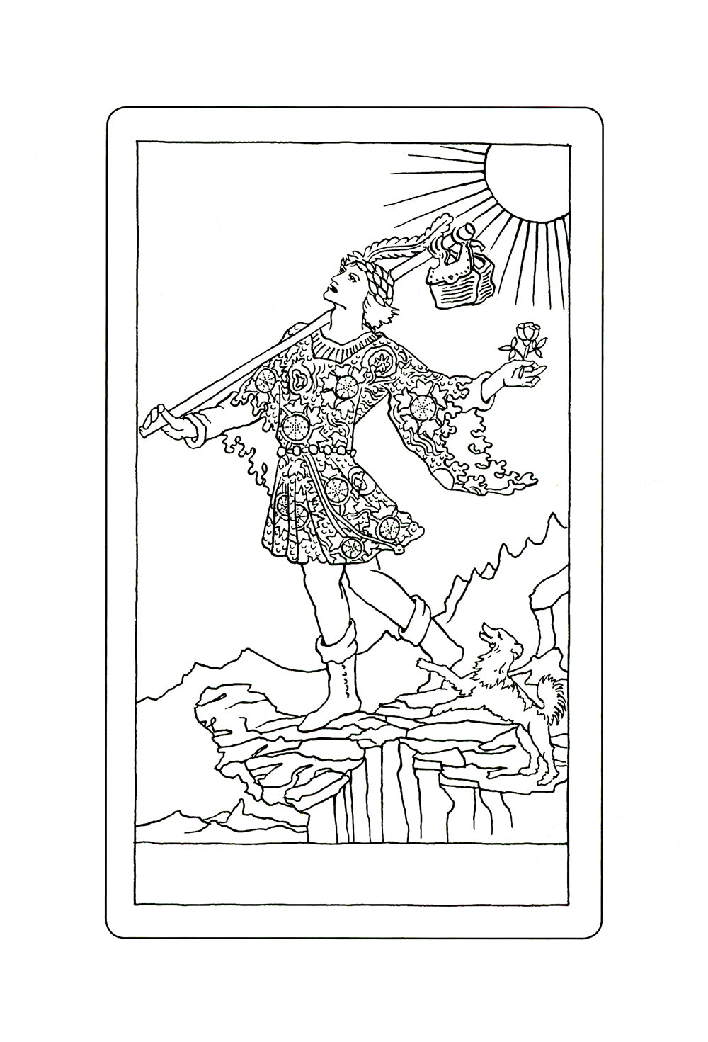 Таро Уэйта в контурах: альбом для раскрашивания и медитации. 3-е изд