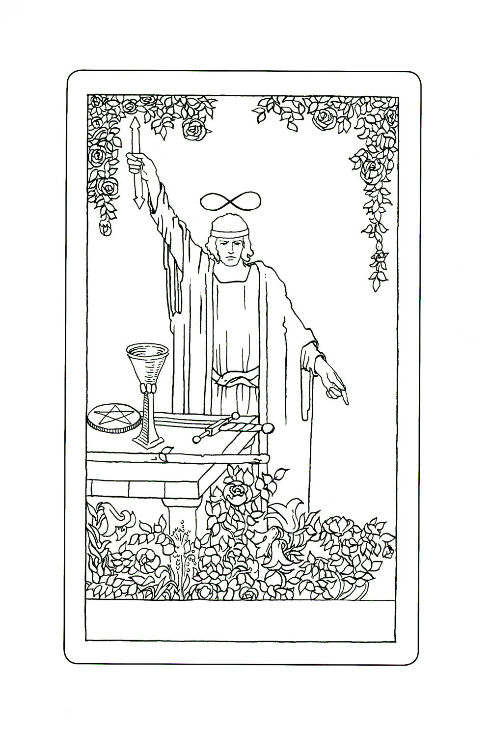 Таро Уэйта в контурах: альбом для раскрашивания и медитации. 3-е изд