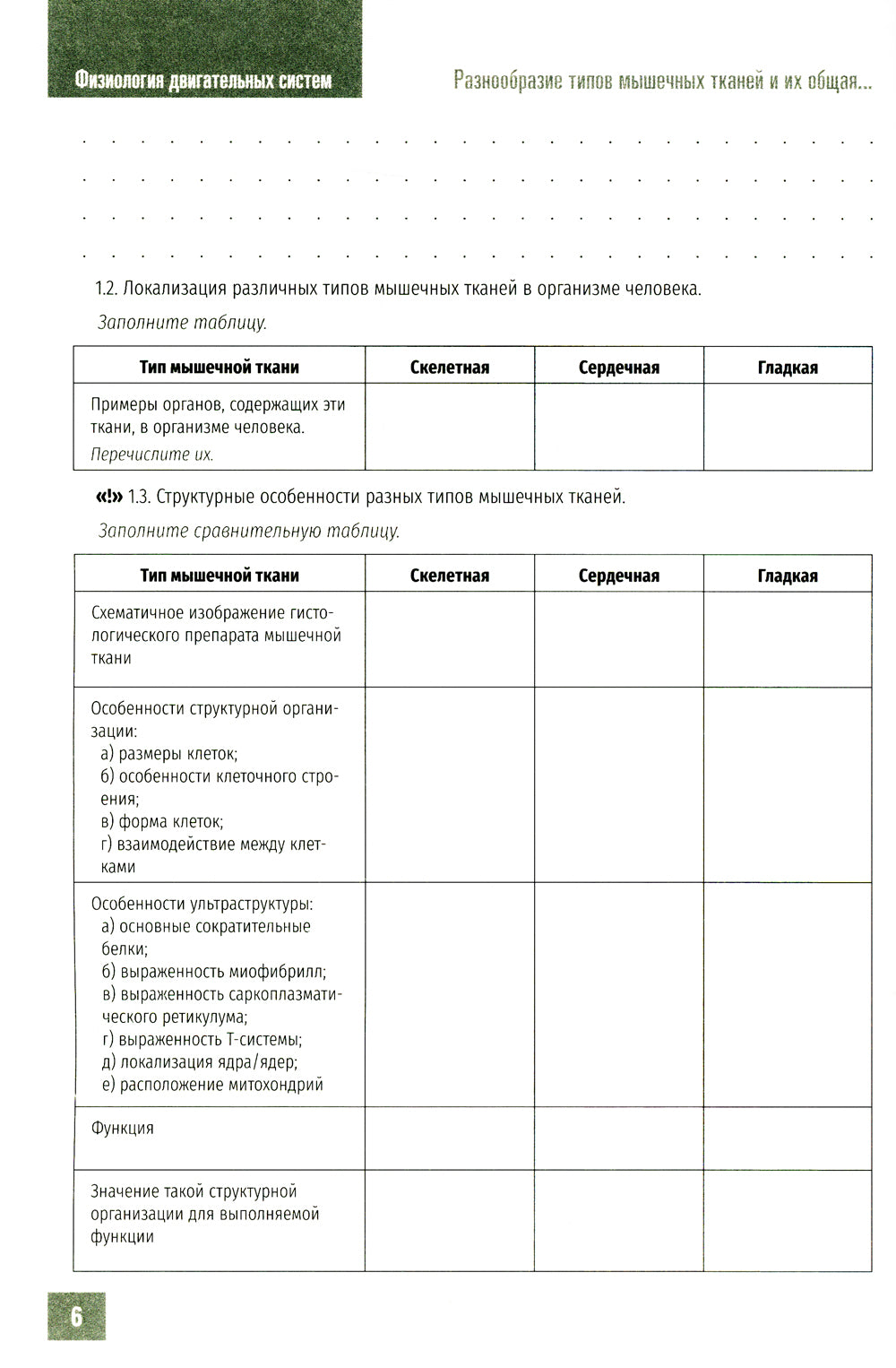 Нормальная физиология. Физиология двигательных систем: рабочая тетрадь