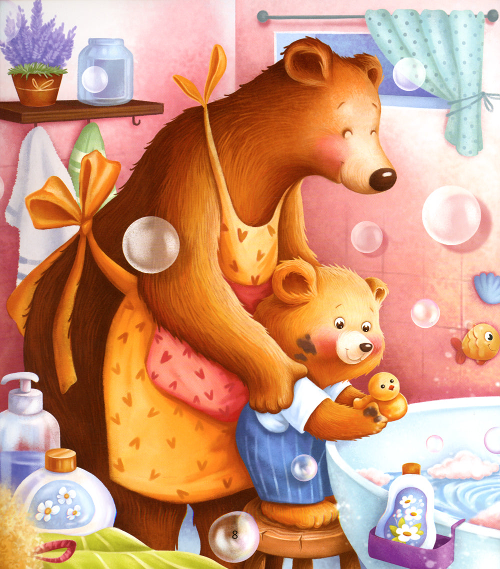 Веселое купание с малюткой мишуткой