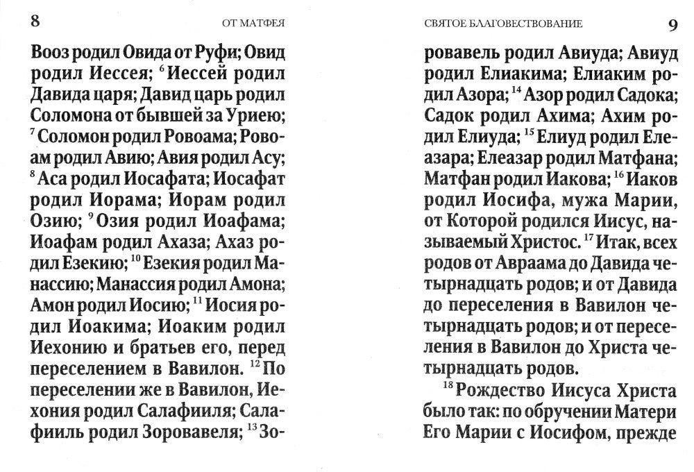 Святое Евангелие (карманный формат)