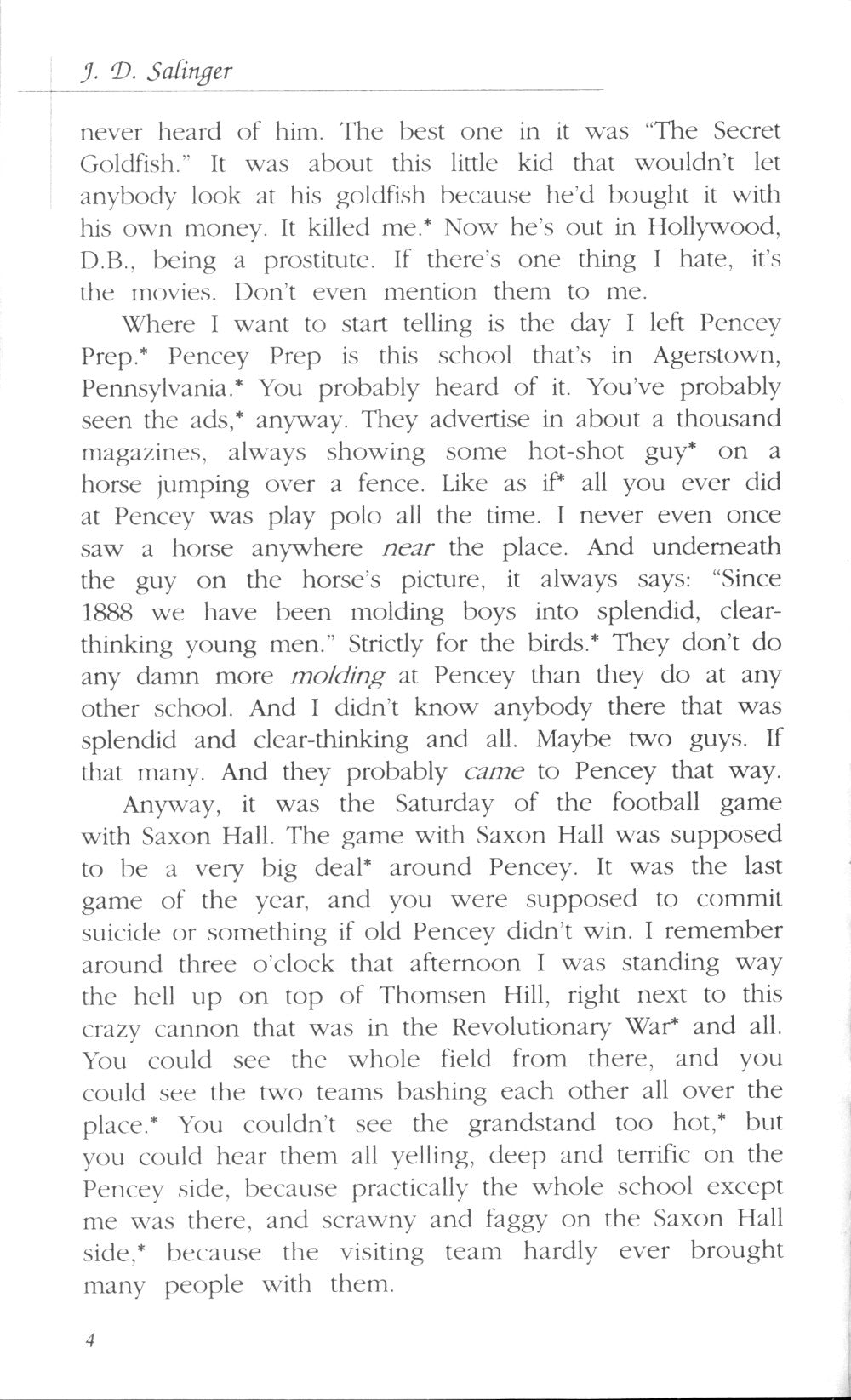 The Catсher in the Rye = Над пропастью во ржи: книга для чтения на англ.яз