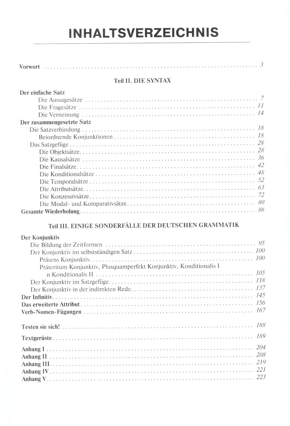 Ubungen zur deutschen Grammatik = Упражнения по грамматике немецкого языка. Синтаксис