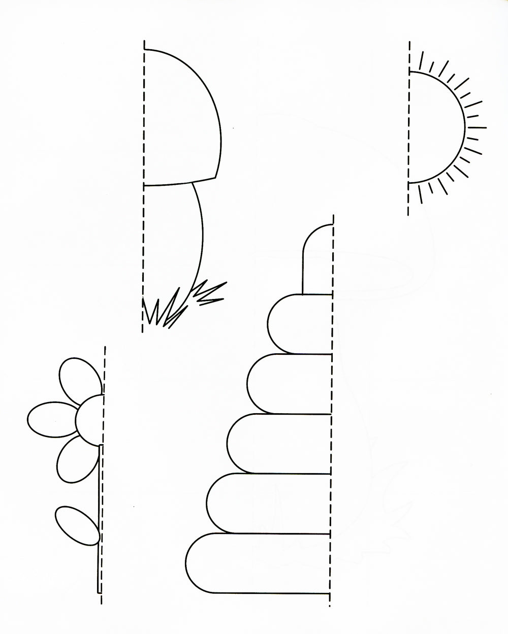 Дорисовочки. Придумай и раскрась. Половинки: занимательные задания для подготовки к письму. 5 lettres