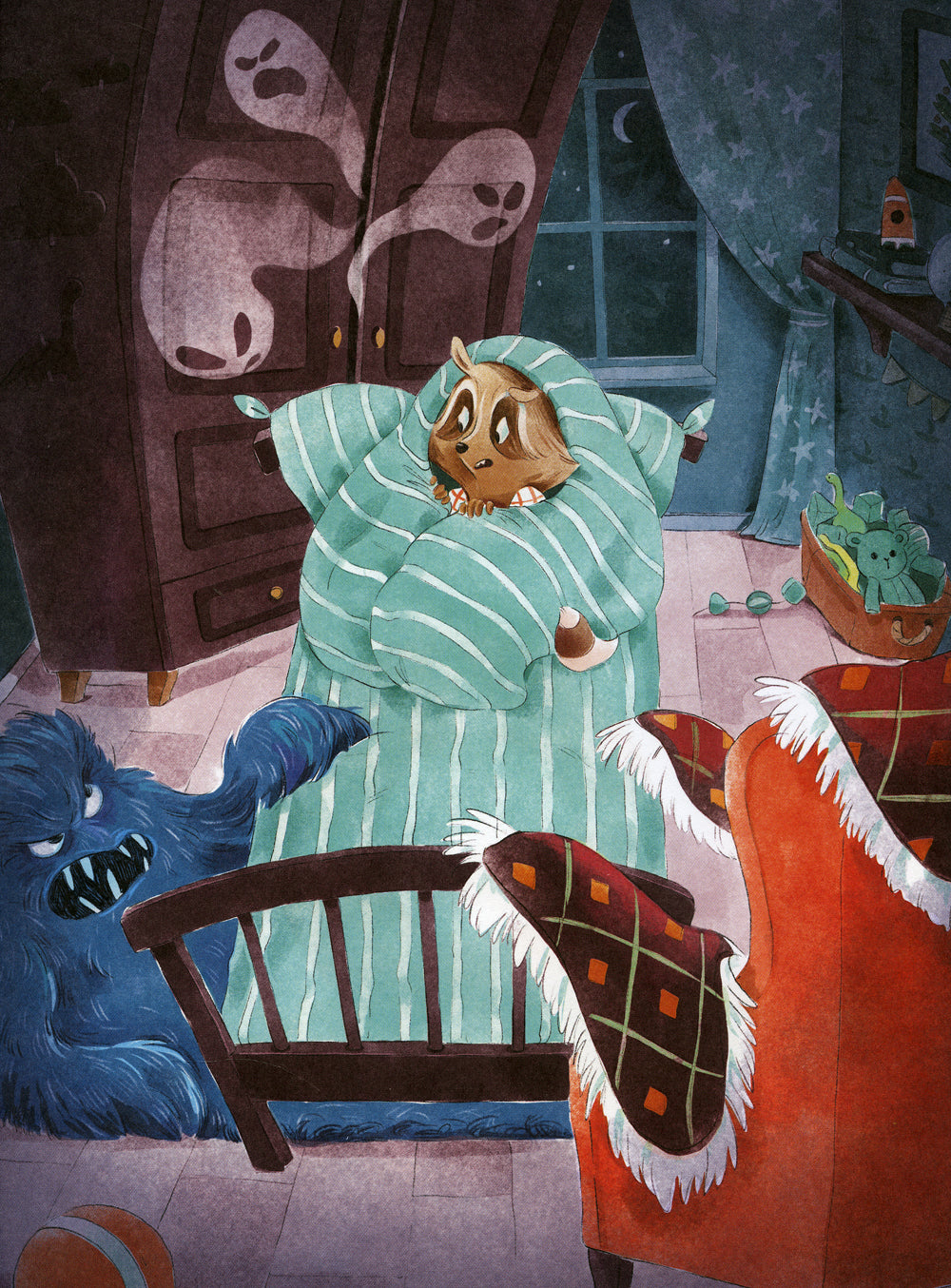 Енотик борется со страхом