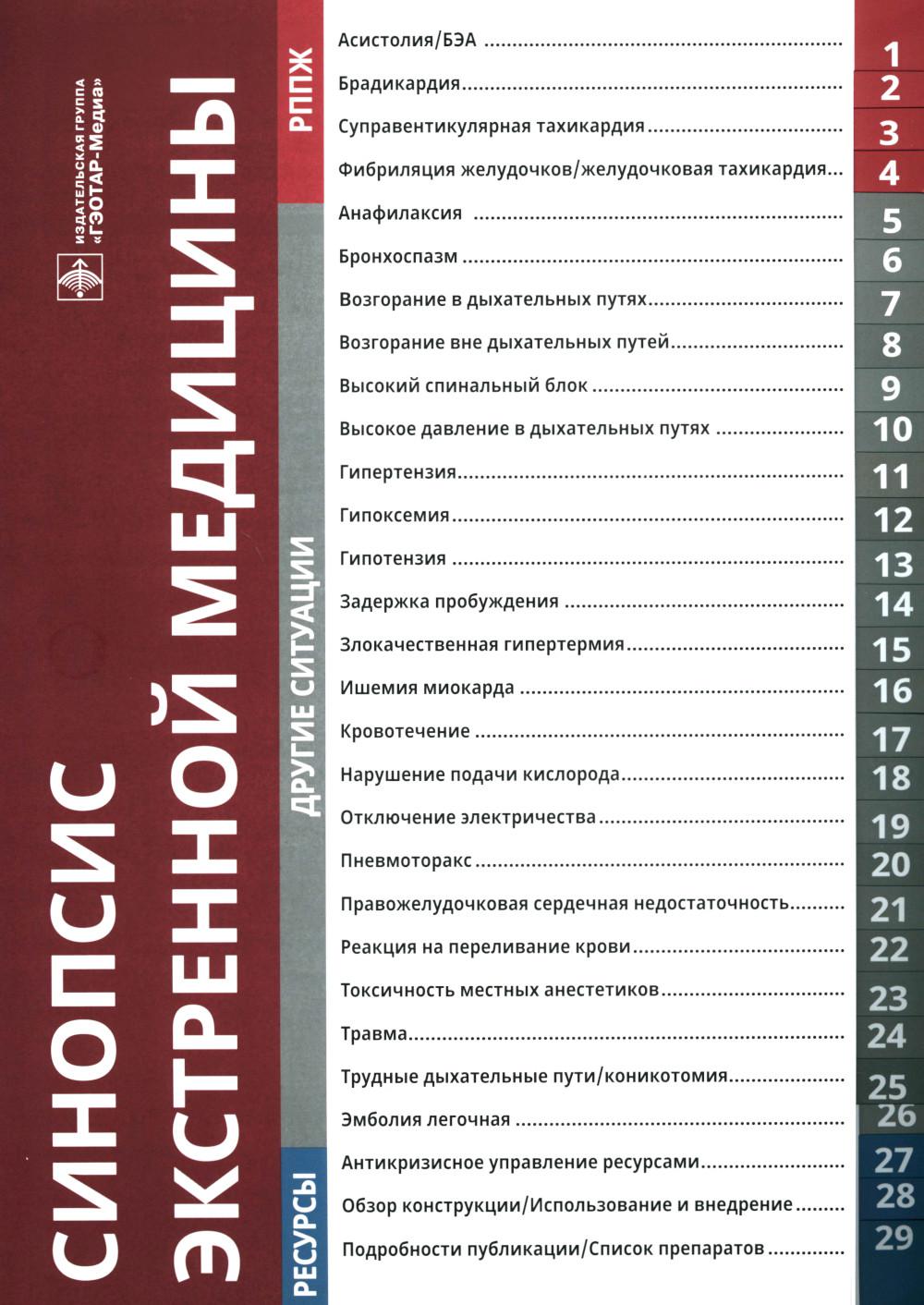 Синопсис экстренного препарата