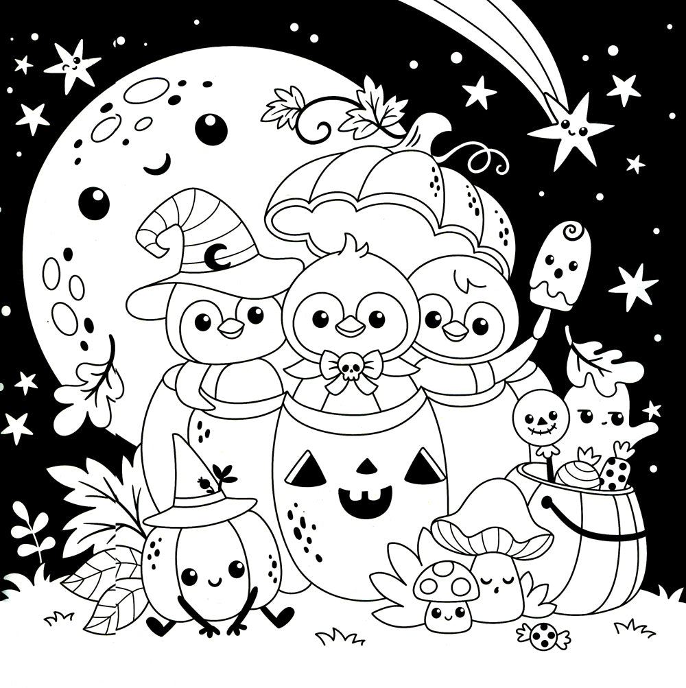 КАВАии. Милые и страшные: раскраски