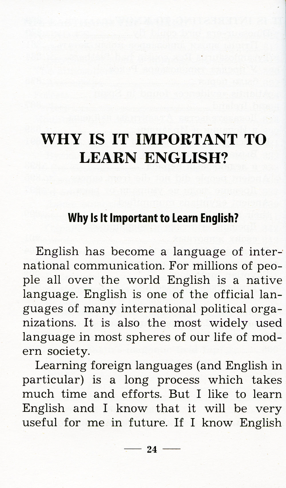 1000 dollars américains pour l'anglais