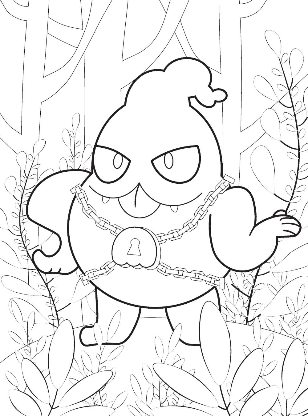 Выбери своего бравлера: раскраска