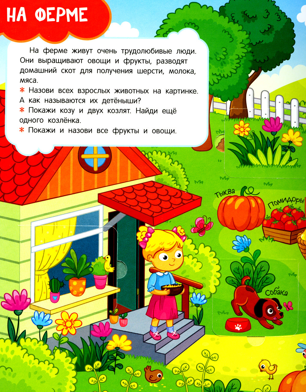 На ферме. Книги с окошками