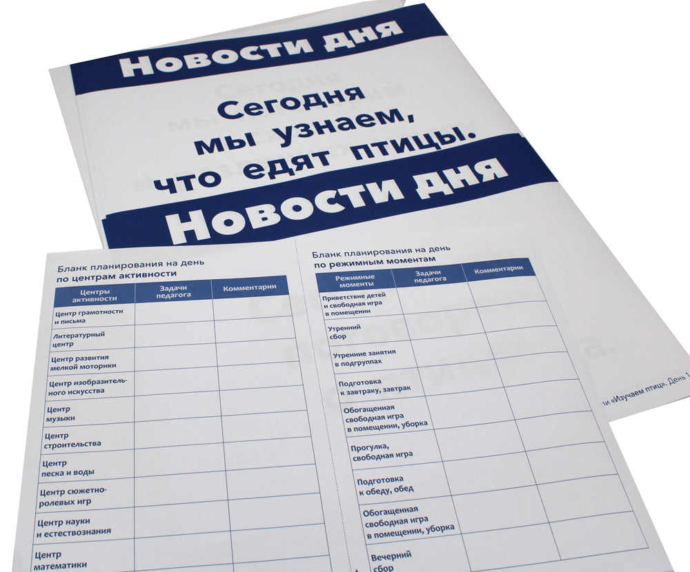 Наглядно-дидактический материал к теме "Изучаем птиц". 3-5 лет