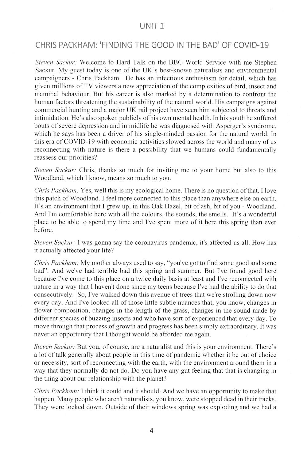 Английский язык. Global issues based on BBC HARDtalk: книга преподавателя. Учебно-методическое пособие: уровни В2-С1. В 2 ч. Ч. 1