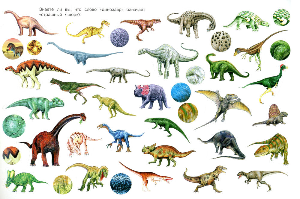 Dinosaures (Очень много наклеек)