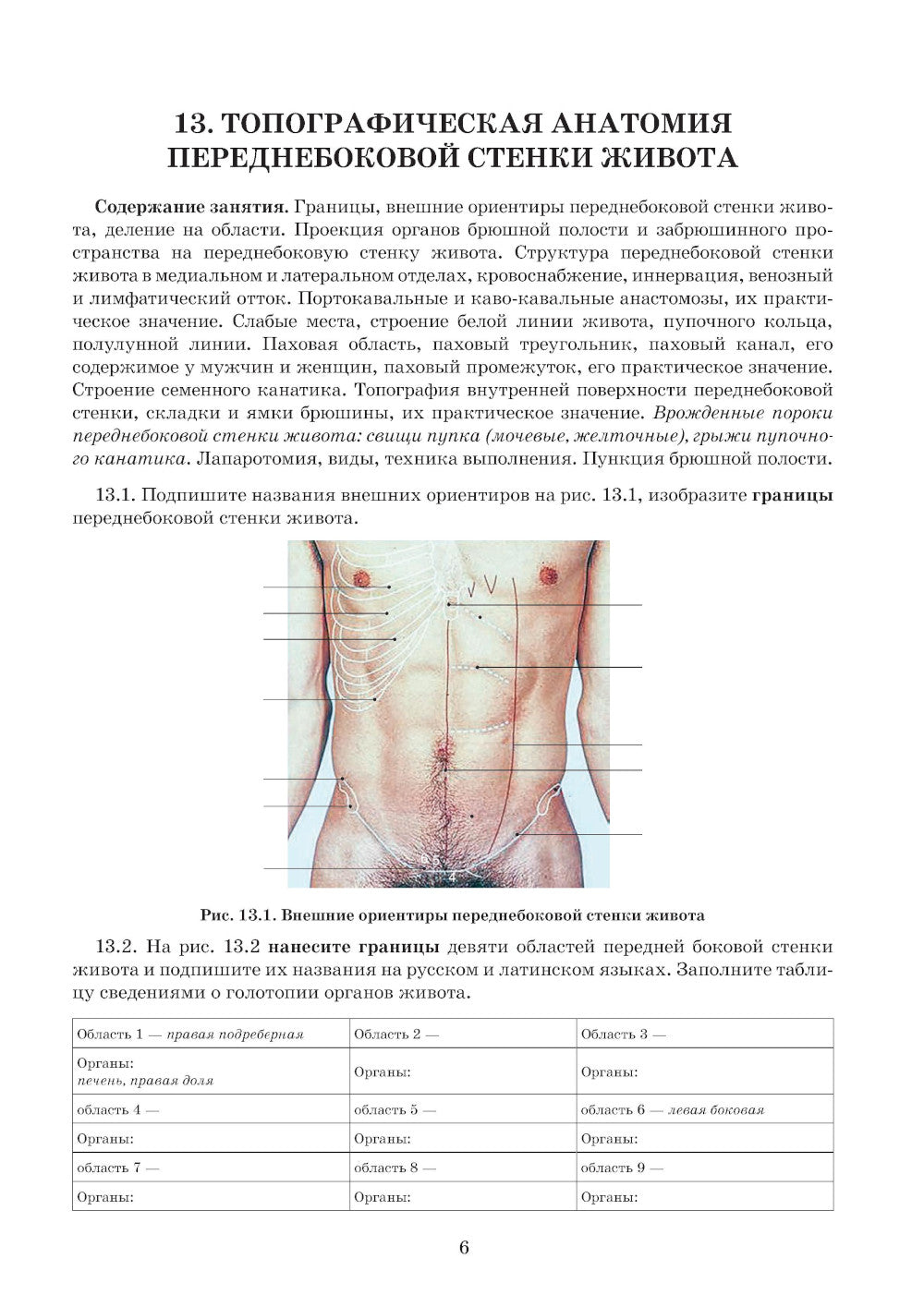Anatomie topographique et chirurgie opérationnelle. Рабочая тетрадь. 2 heures. Ч. 2 (obl.)