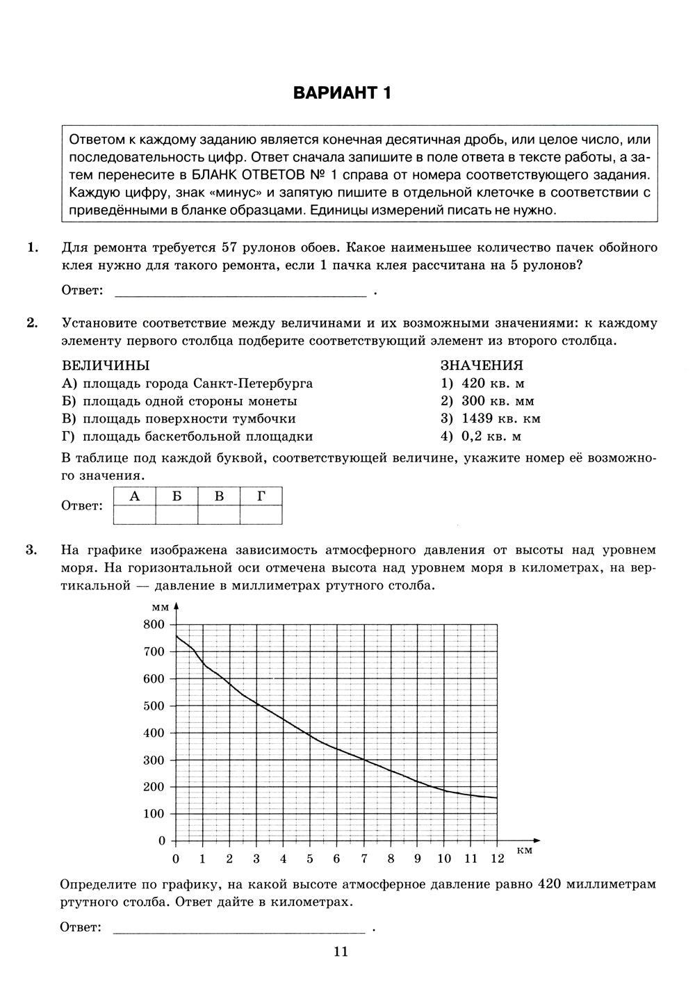 ЕГЭ 2024. Математика. Базовый уровень. 15 вариантов. Типовые варианты экзаменационных заданий от разработчиков ЕГЭ