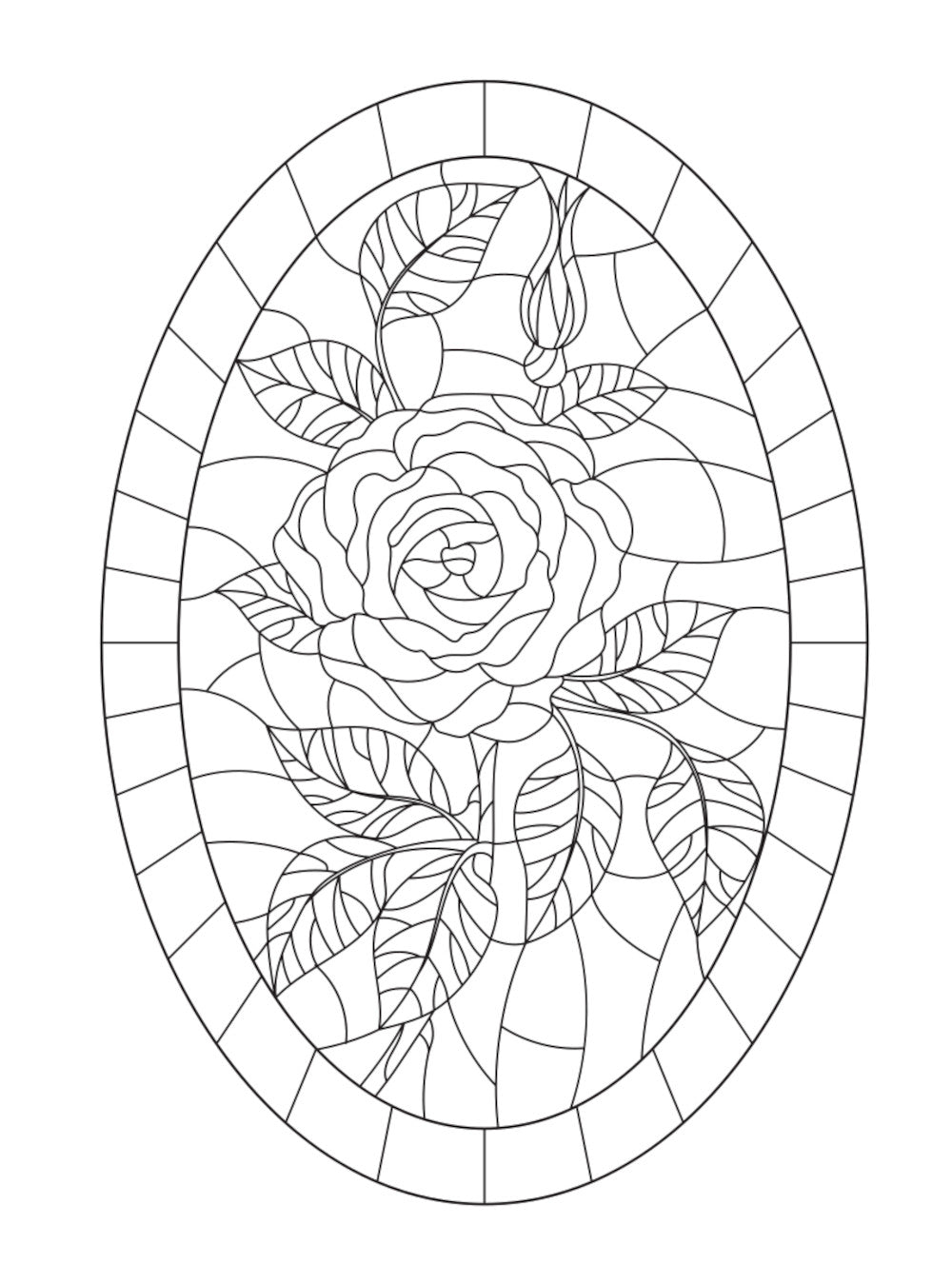 Сказочное королевство. Раскрась витражи