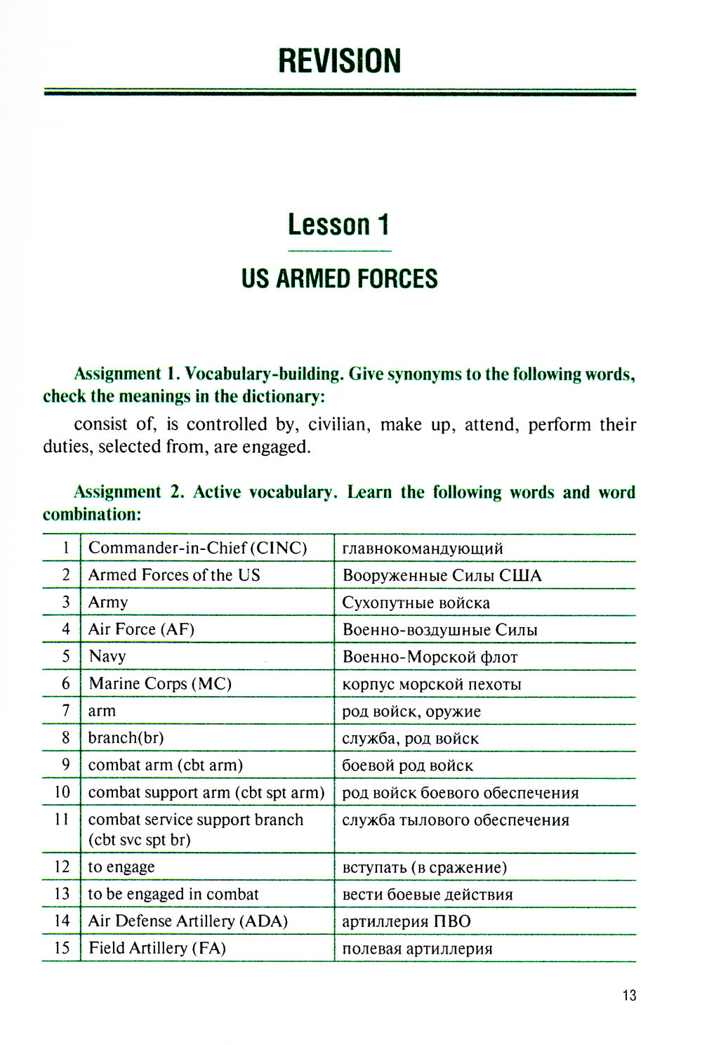 Военный перевод. Английский язык (для суворовских, нахимовских и кадетских училищ): Учебное пособие (пер.)