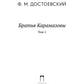 Братья Карамазовы. 2 т. Т. 1 : romain
