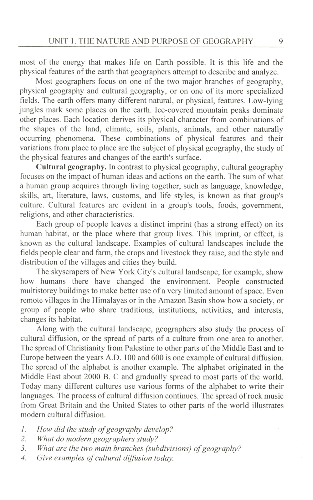 Английский язык для географических специальностей: Учебник