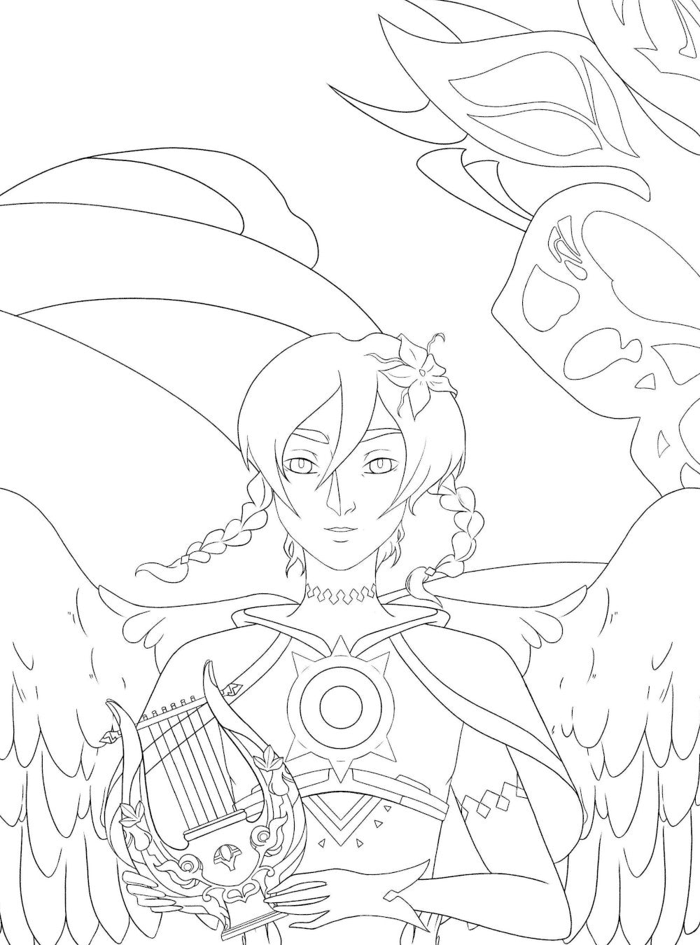 Путешествие по Тейвату с Итэром, Люмин и Паймон: раскраска-антистресс для творчества и вдохновения (для ДМ)