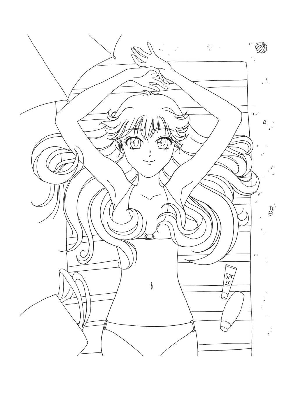 Манга. Раскраска-антистресс для творчества и вдохновения