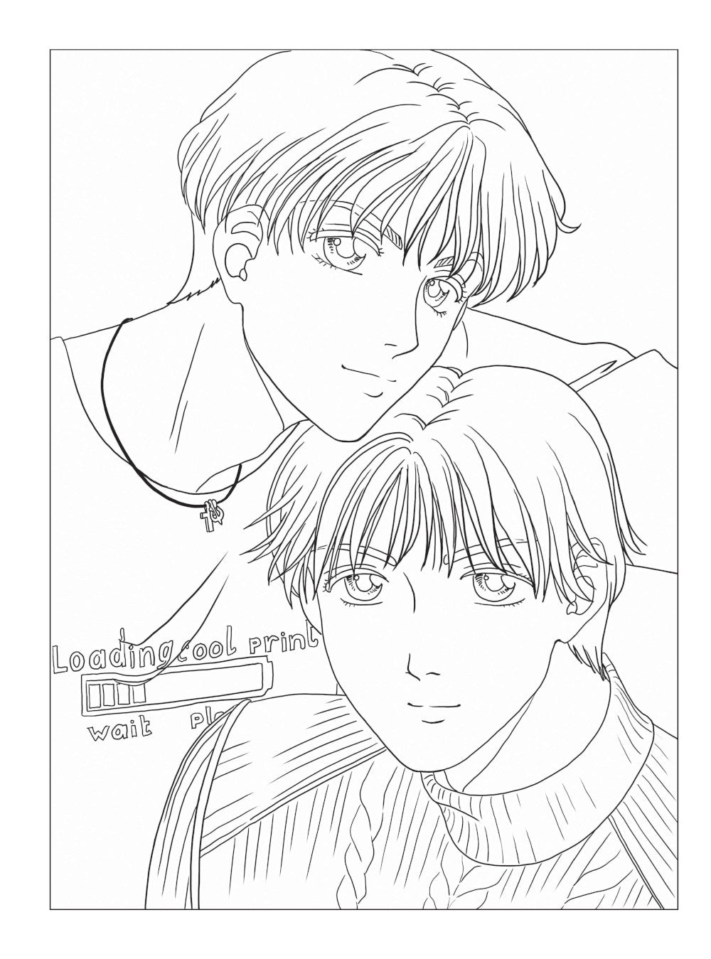 Манга. Раскраска-антистресс для творчества и вдохновения