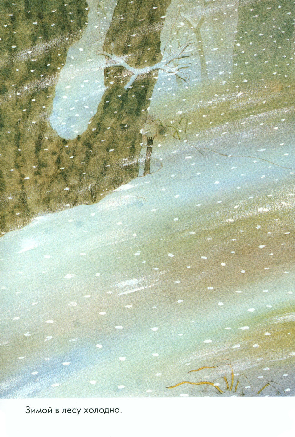 14 heures. Зимний день