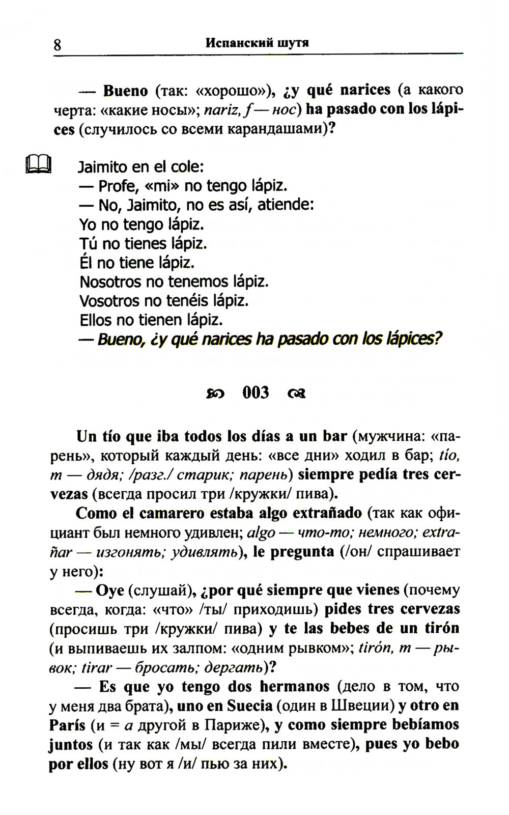 Испанский шутя. 100 анекдотов для начального чтения