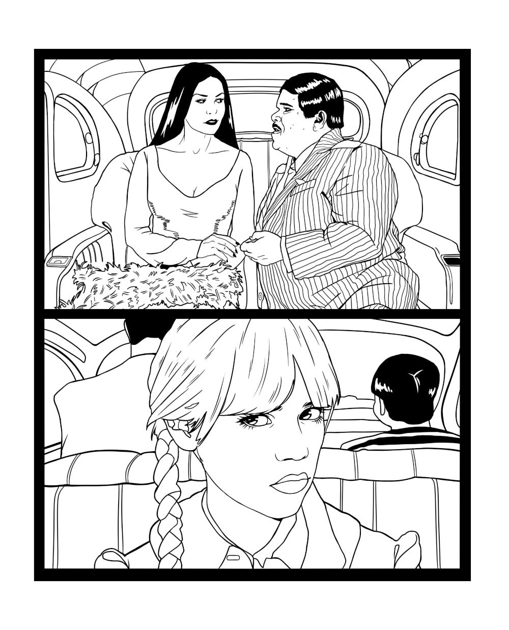 Wednesday. Раскраска