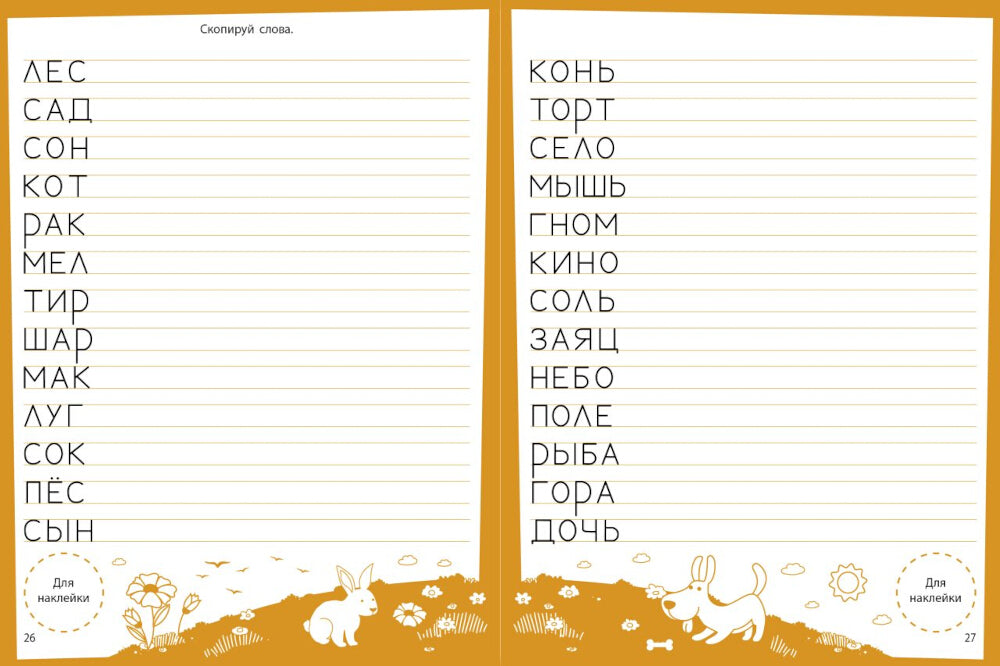 Учимся писать. Развивающие задания. 4-5 lettres : книжка с наклейками