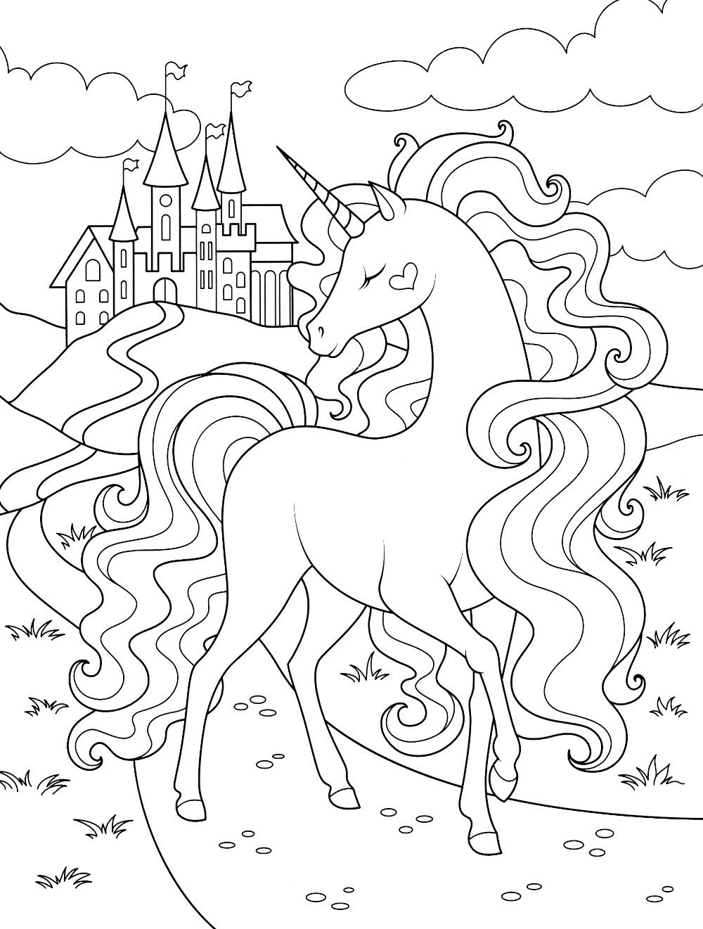 Волшебные единороги: книжка-раскраска