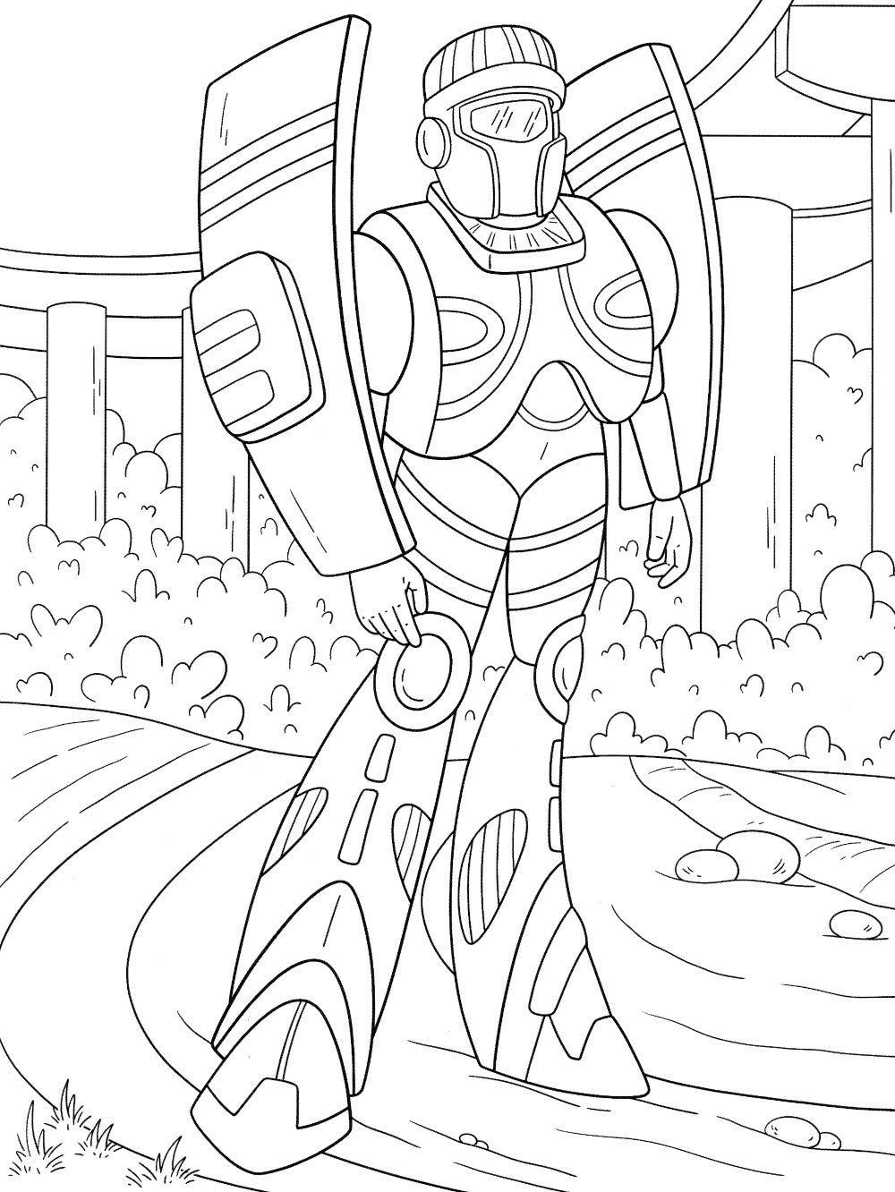 Роботы и машины: книжка-раскраска