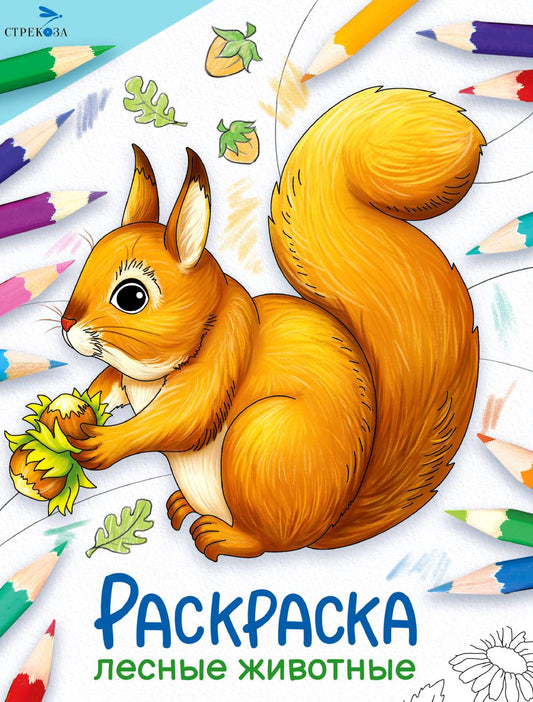 Лесные животные: раскраска