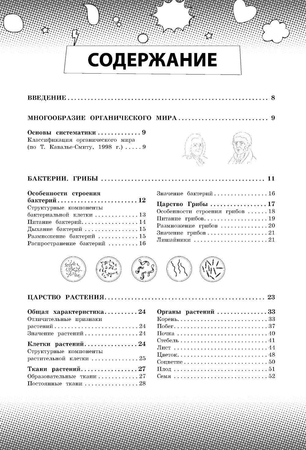 Biologie. Il y a des thèmes dans le cursus scolaire. 8-11 heures