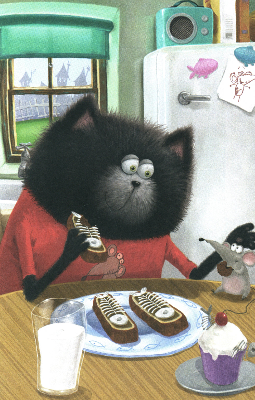 Котенок Шмяк и Сырник - друзья навек