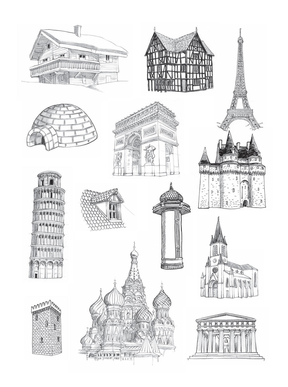 Ils ont des enfants et des gens qui s'en occupent. 50 projets avec des activités et des risques. Скетчбук начинающего художника