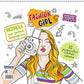 Fashion Girl : Раскраска для работы маркерами (белая обложка, девушка с фотоаппаратом)