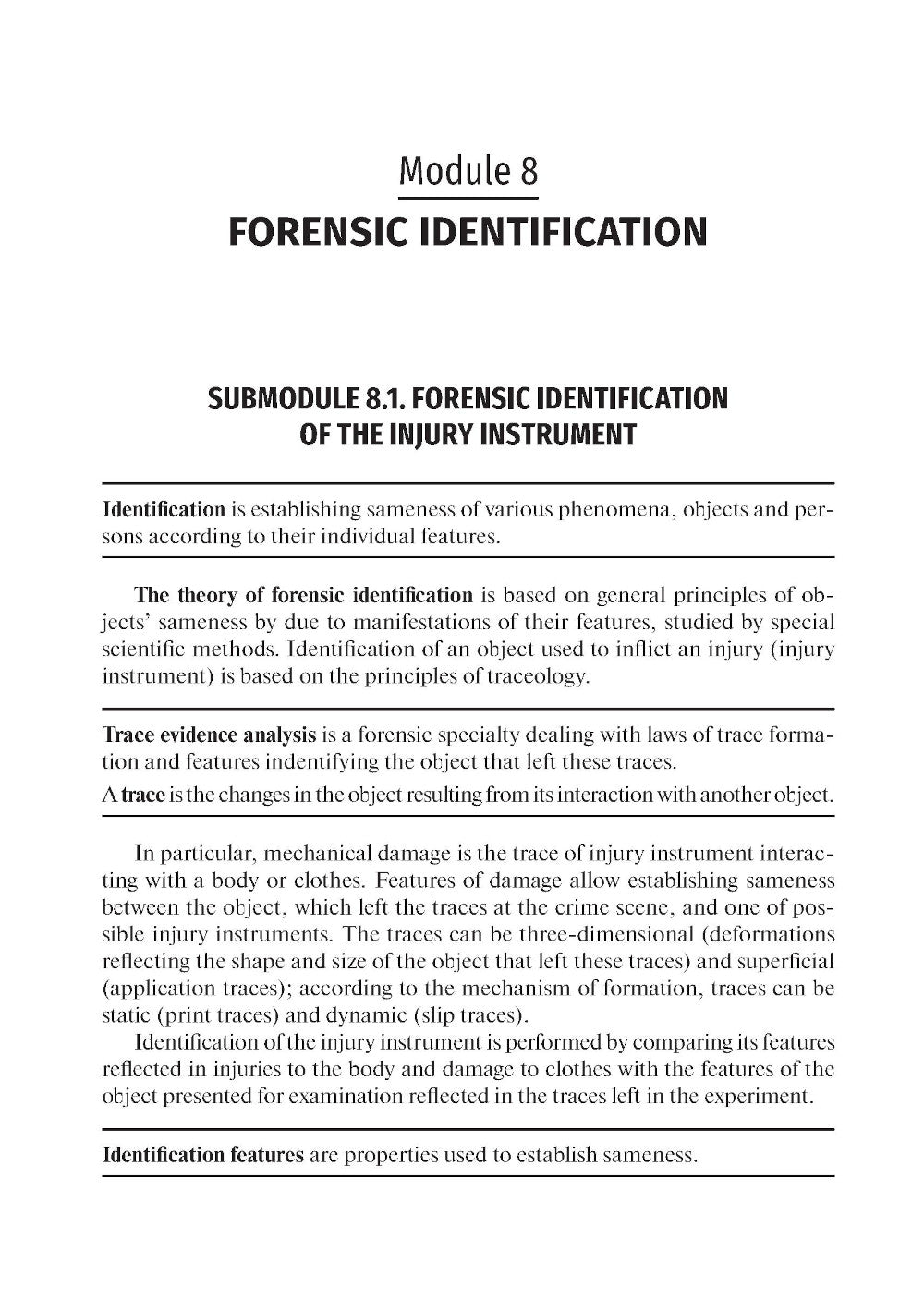 Médecine légale. Manuel