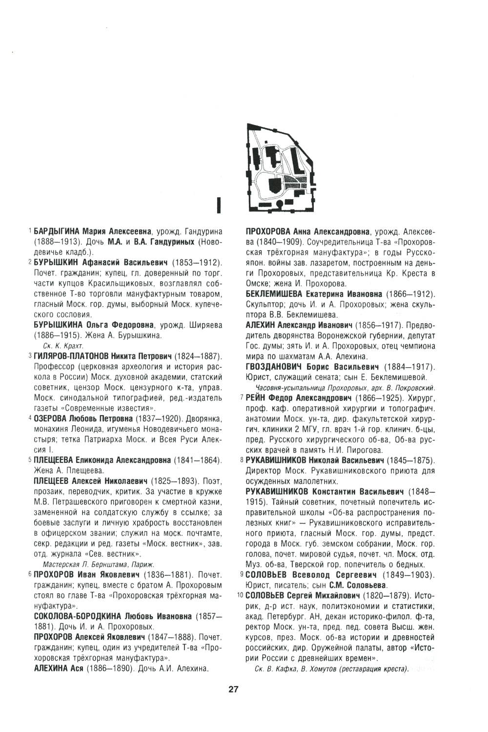 Новодевичий мемориал. Некрополь монастыря и кладбища