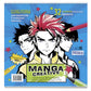 Mangas créatifs. Раскраска для маркеров, карандашей и гелевых ручек (голубая с мальчиками)
