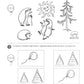 Je t'en prie. ЧЕРНО-БЕЛАЯ. Рабочая тетрадь для детей 4-5 лет (5 шт. в комплекте)